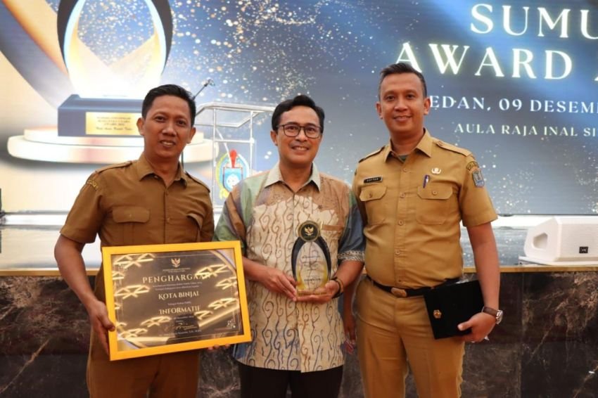 Untuk Keempat Kalinya, Pemko Binjai Raih Penghargaan Keterbukaan Informasi Publik se-Sumut