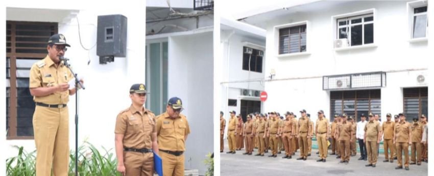 Jadi Pembina Apel, Wali Kota Binjai Ajak ASN Terapkan Panca Prasetya dalam Kehidupan Sehari-hari