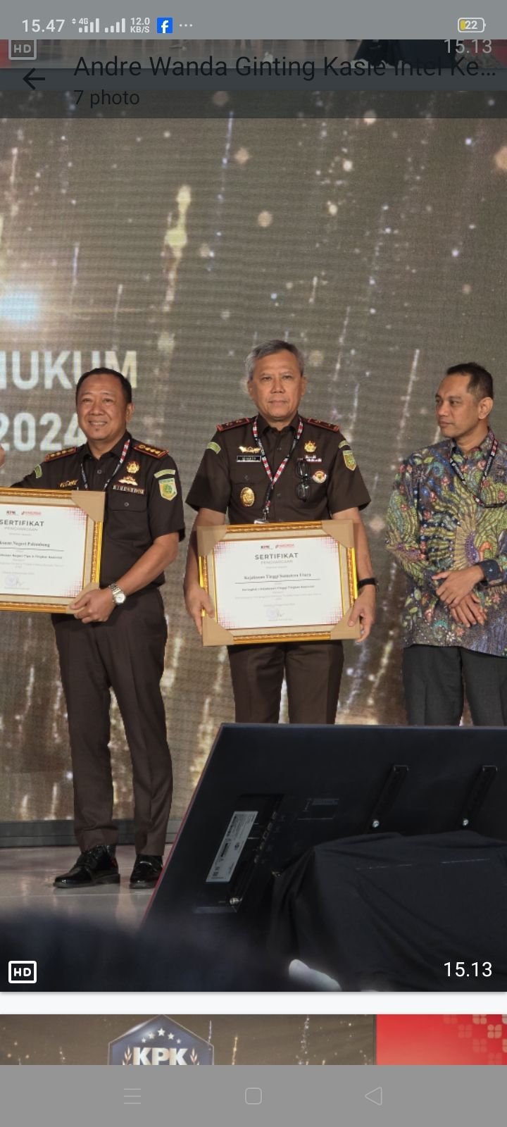 KPK Award 2024, Kejati Sumut Terbaik I Kategori Penyelesaian Penanganan Perkara Tipikor Tingkat Kejaksaan Tinggi se-Indonesia