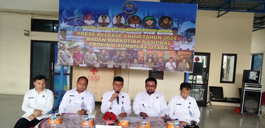 Di Tahun 2024, BNN Sumut Ungkap 65 Kasus : Barbut 41 Kg Sabu dan 114 Kg Ganja