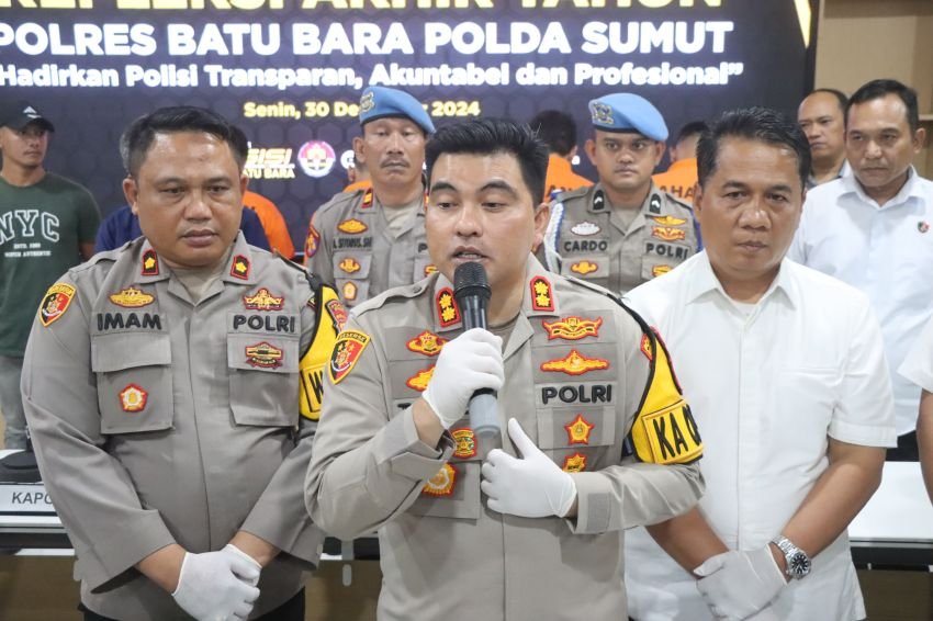 Refleksi Akhir Tahun, Polres Batu Bara Tangani 1.615 Kasus Kamtibmas
