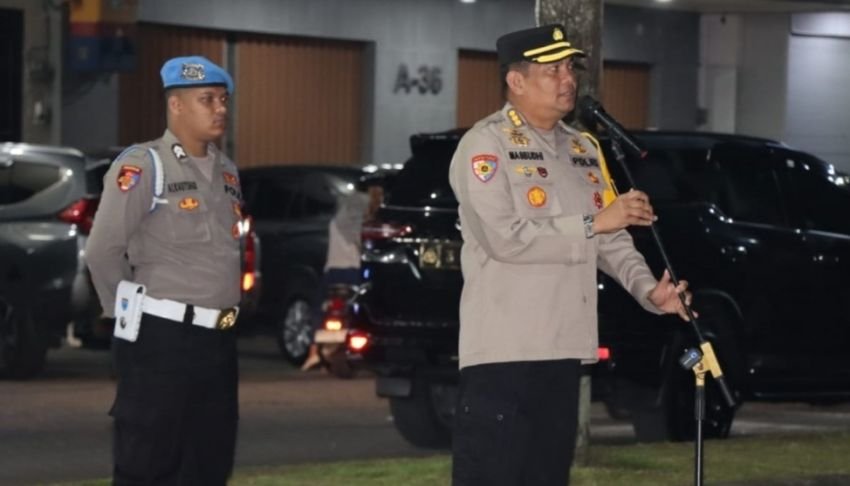 Malam-malam Irwasda Poldasu Pimpin Apel KRYD : Saya Harapkan Medan Kondusif