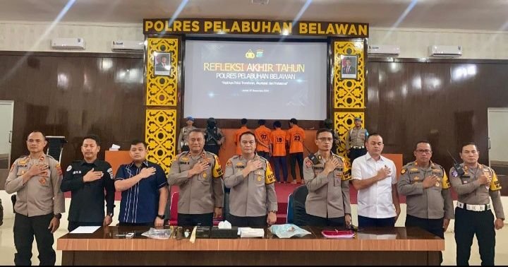 Polres Pelabuhan Belawan Gelar Refleksi Akhir Tahun Kamtibmas 2024