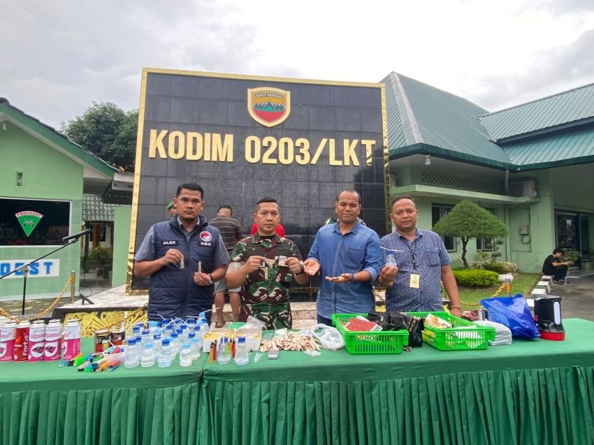 Tim Gabungan TNI-Polri Gerebek Barak Narkoba