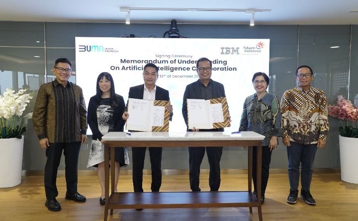 Perkuat AI di Indonesia, Telkom bersama IBM Kokohkan Kemitraan Strategis