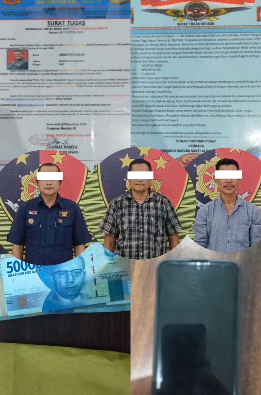 Polres Padang Lawas Tangkap Tiga Oknum LSM Kasus Pemerasan  Modus Pemantauan Dana BOS