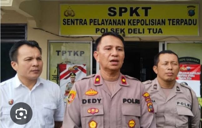 Diduga Buntut Surat Bodong Kades Delitua, Bambang Tersangka Pengrusakan Diburon Polsek Delitua