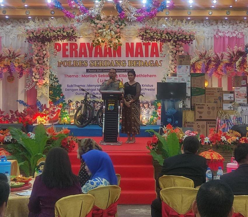 Polres Serdang Bedagai Rayakan Natal 2024, Kapolres: Jadikan Natal Momen Untuk Memperbaharui Pelayanan
