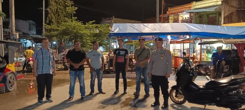 Antisipasi Tindak Kejahatan, Polsek Medang Deras Lakukan Patroli Malam