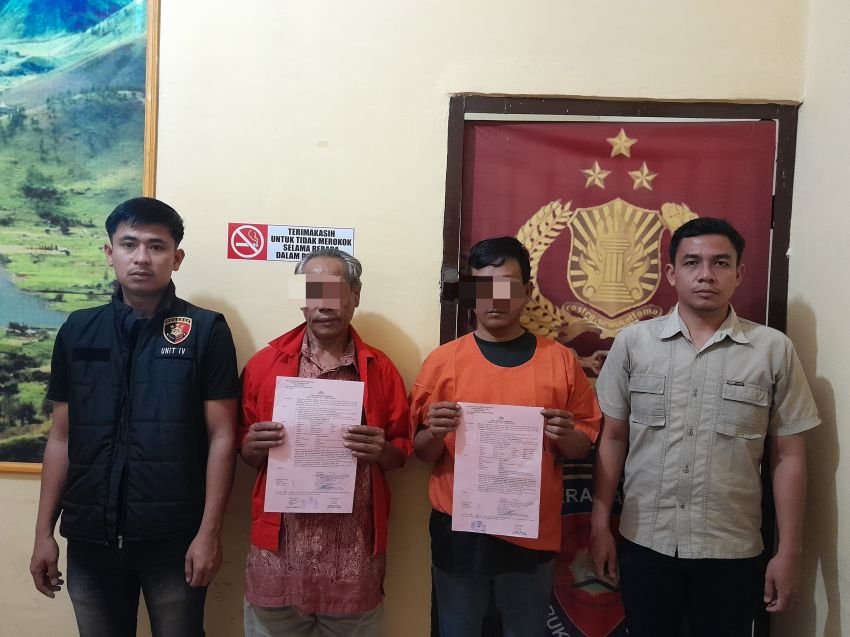 Dipicu Masalah Tanah, Polres Samosir Amankan Ayah dan Anak
