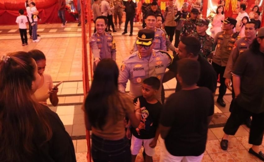 Perayaan Imlek 2025, Petugas Gabungan Perketat Penjagaan 4 Vihara Besar di Medan