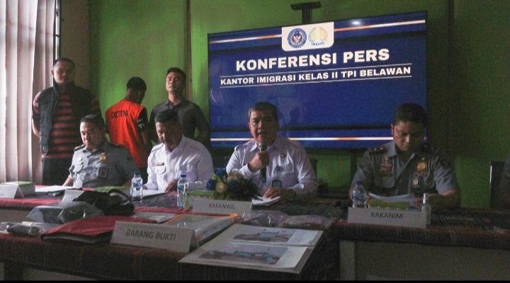 Penyeludup PMI Ilegal Ditahan Pihak Imigrasi Belawan