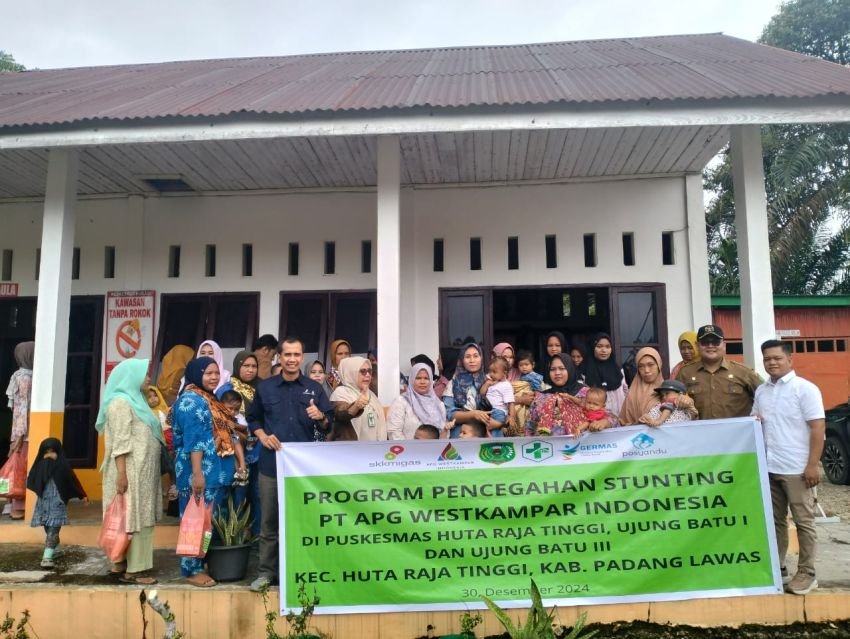 PT APGWI Gelar Pasar Murah dan Berikan Makanan Tambahan bagi Balita dan Ibu Hamil di Hutaraja Tinggi