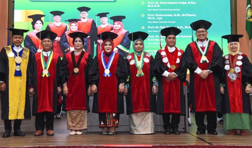 Wakil Rektor I dan 5 Dosen USU Dikukuhkan Jadi Guru Besar Tetap