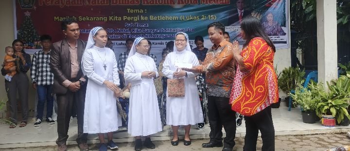 Bimas Katolik Rayakan Natal Bersama Anak-Anak Panti Asuhan Bhakti Luhur Martubung
