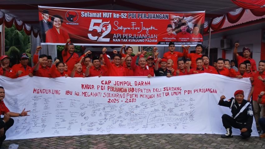PDI Perjuangan Deli Serdang Dukung Megawati Soekarno Putri Kembali Ketum Partai