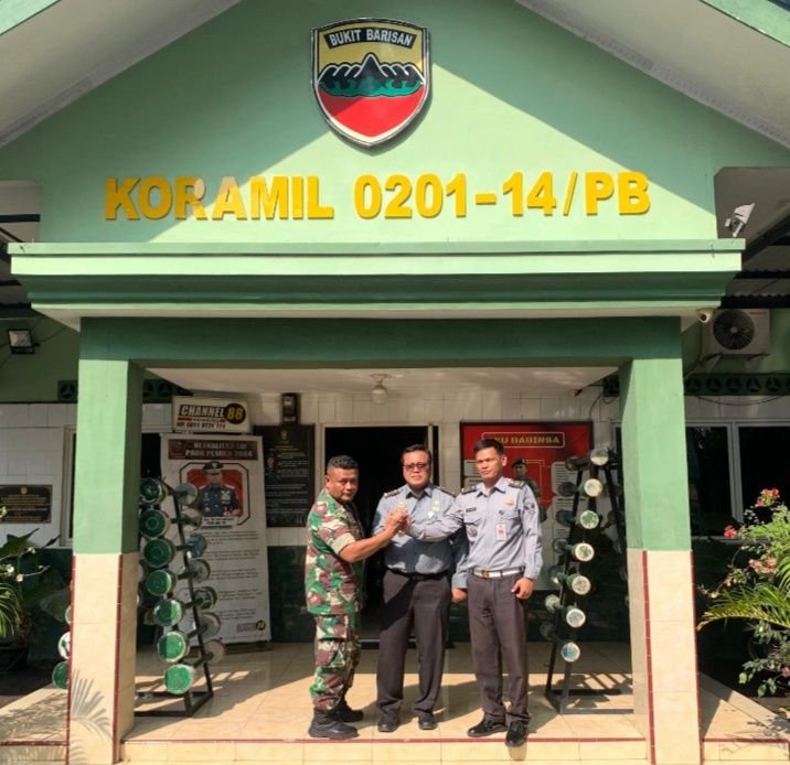Komitmen Pererat Sinergitas, Kalapas Pancur Batu Kunker ke  Koramil 14/ PB