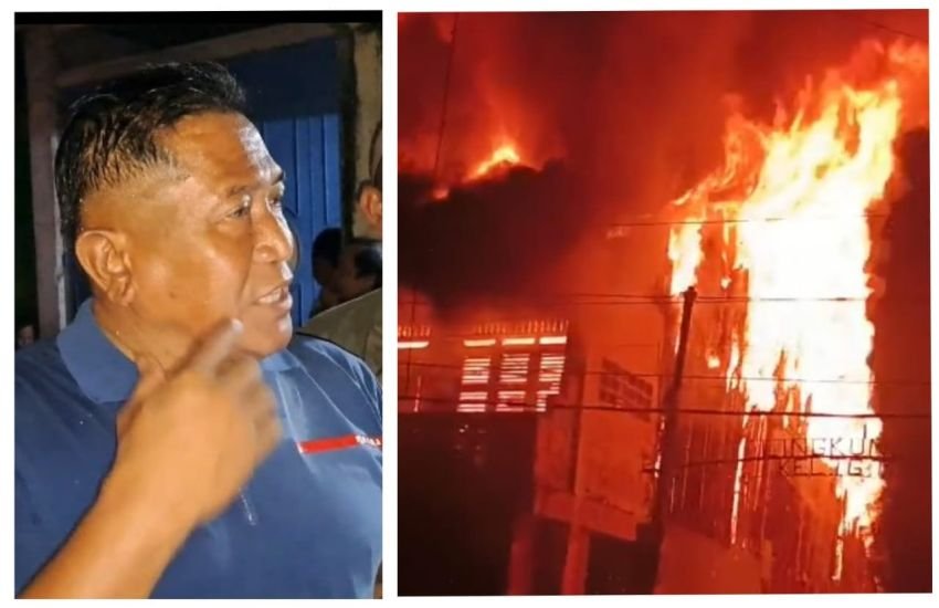 Kapolsek Labuhan Ruku Sebut 3 Ruko Hangus Terbakar di Tanjung Tiram, Tidak Ada Korban Jiwa