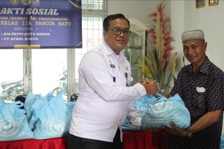 Lapas Pancur Batu Bersama GM FKPPI Salurkan Bantuan ke Rumah Yatim Dan Keluarga Warga Binaan