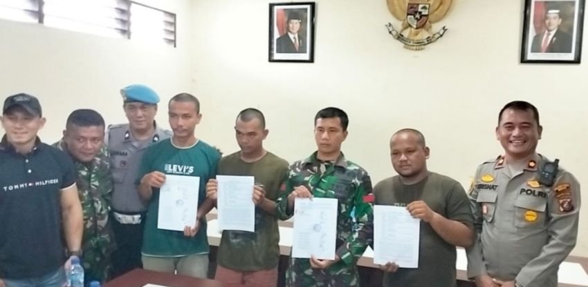 Akhirnya, Kasus Pengeroyokan Anggota TNI Berujung Damai Secara Kekeluargaan