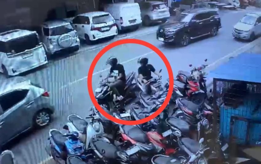Viral Maling Beraksi di Perumahan CitraLand, 2 Sepeda Motor Dicuri Terekam CCTV