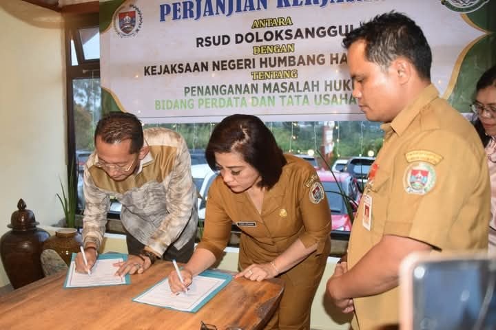 RSUD Doloksanggul dan Kejari Humbahas MoU Penanganan Masalah Hukum Bidang Perdata dan Tata Usaha Negara