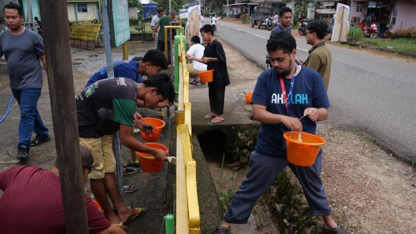 Lewat Sobat Aksi BUMN 2025, Telkom Wujudkan Tanggung Jawab ESG di Desa Banyuasin