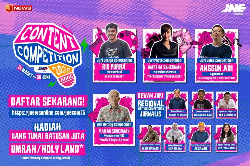 JNE Content Competition 2025 kembali di Gelar  Hadiah Ratusan Juta Rupiah