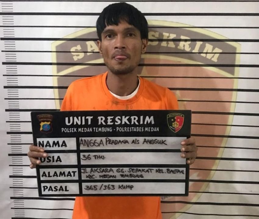 Polsek Medan Tembung Tembak Pelaku Curat, Ini Tampangnya