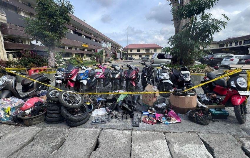 Polrestabes Medan Dikabarkan Bongkar Jaringan Curanmor-Pelaku Ditembak, Cek Penampakan Barang Buktinya