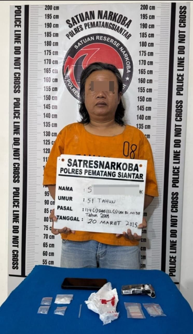 Sat Narkoba Polres Pematangsiantar Tangkap 'Tulang' Dalam Kasus Sabu Di Lorong 9 Parluasan