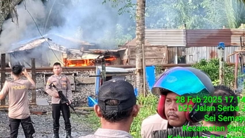 Polsek Sunggal Gerebek Jalan Serba Jadi, Sepeda Motor dan Paket Sabu Disita
