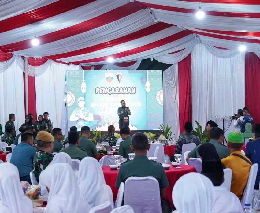 Safari Ramadhan di Yonarmed 2/KS, Pangdam I/BB Tekankan Soliditas dan Kepedulian