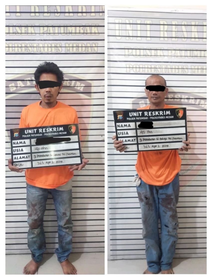 Tim URC Reskrim Polsek Patumbak Tangkap Dua Penjambret