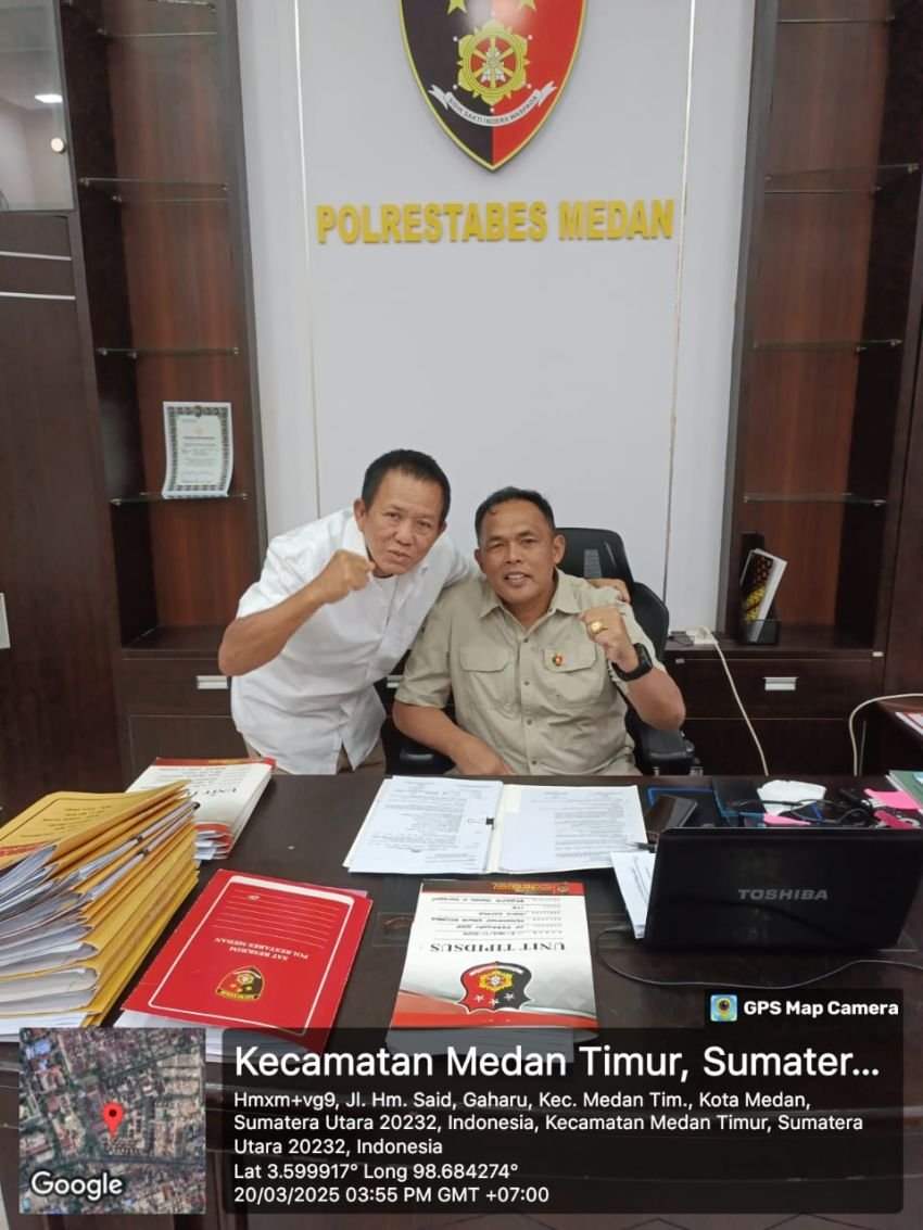 Ketum LSM Pakar Silaturahmi Ke Polrestabes Medan, Titip 2 Laporan Diselesaikan