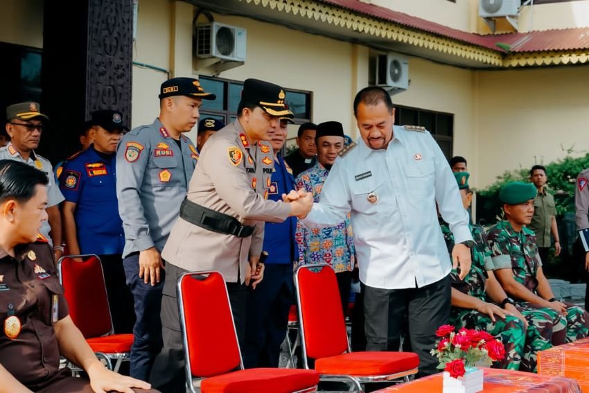 Jelang Hari Raya Idul Fitri, Polres dan Pemkab Batu Bara Gelar Apel Pasukan Operasi Ketupat Toba