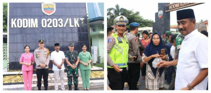 Berkolaborasi Di Bulan Ramadan, Pemko Binjai Bersama Kodim Langkat Dan Polres Binjai Berbagi Takjil