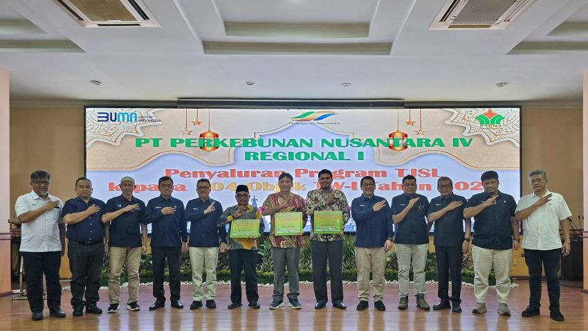 PTPN IV Regional I Salurkan Bantuan TJSL Triwulan I Tahun 2025