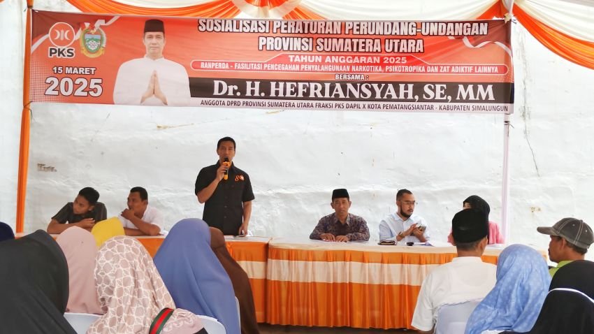 Anggota DPRD Sumut Hefriansyah Gelar Reses Ranperda Fasilitasi Pencegahan Penyalahgunaan Narkotika dan Pererat Silaturahmi