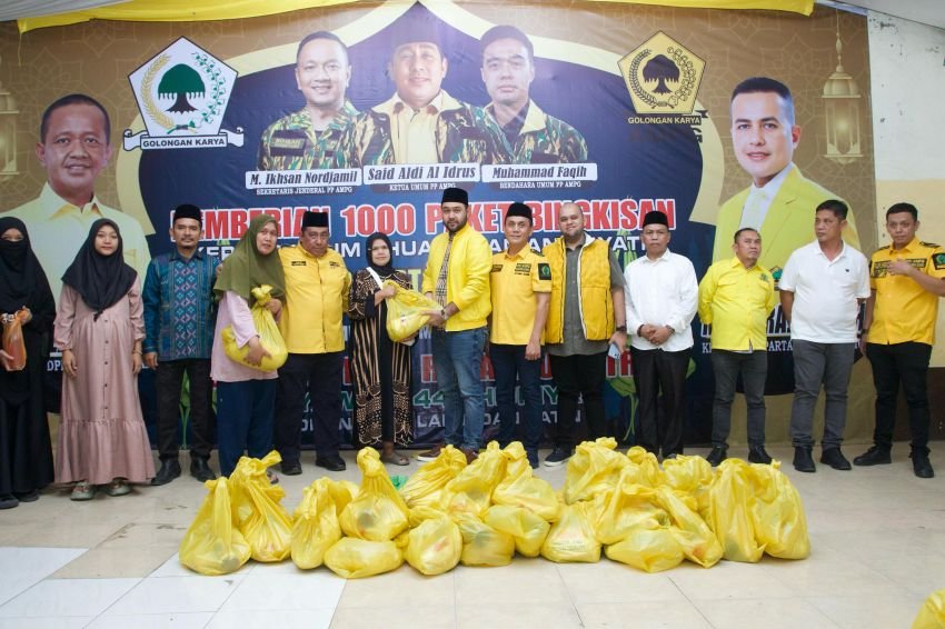 PP AMPG Bagi 1000 Paket Sembako Kepada Masyarakat dan Anak Yatim se Perumnas Mandala