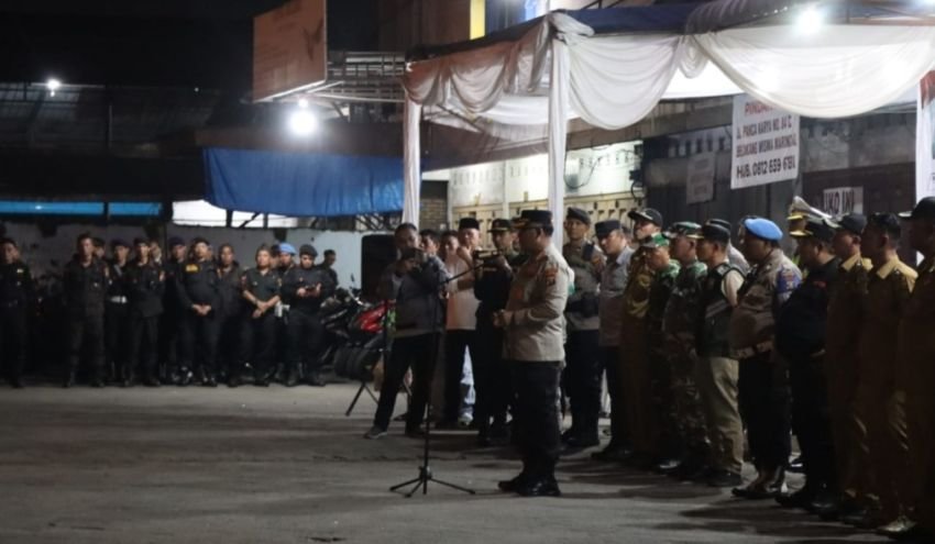 Kapolrestabes Medan Pimpim Apel 3 Pilar Satgas Anti Tawuran dan Begal di Tritura