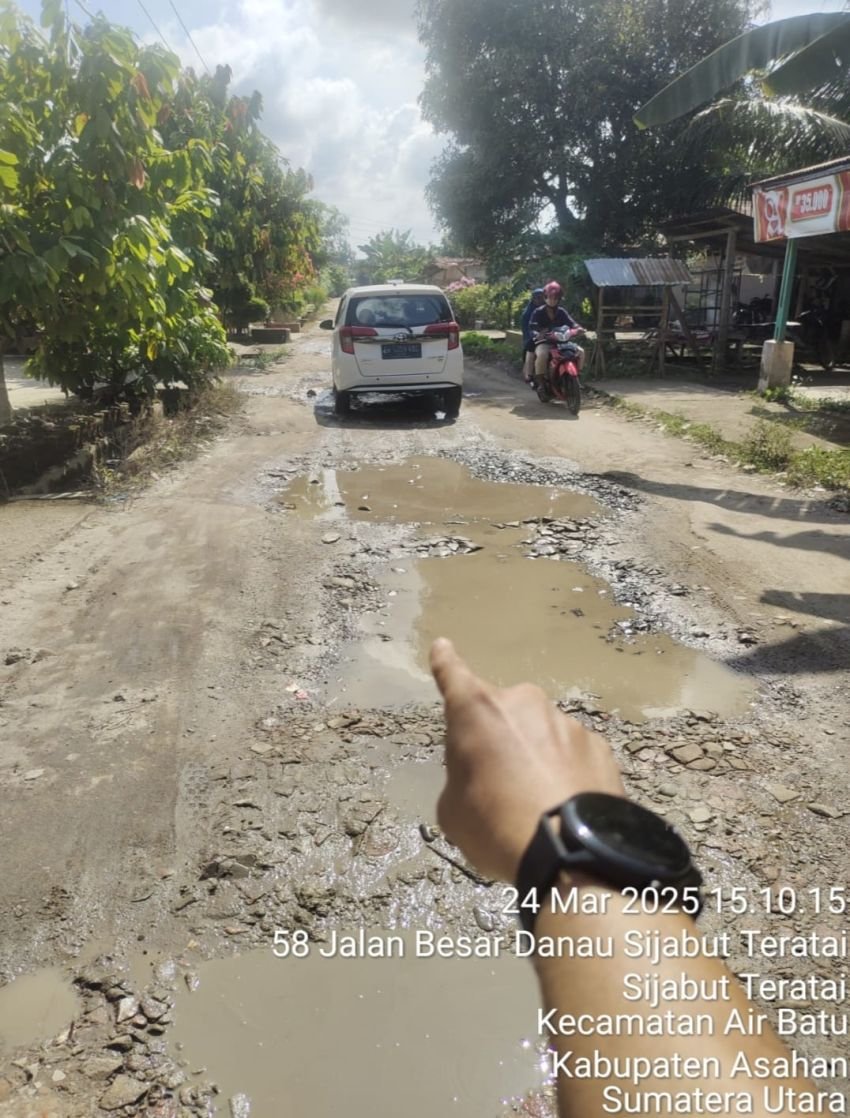 Jalan Rusak Tak Diperbaiki Di Desa Danau Sijabut, Sei Alim Hassak dan Sijabut Teratai: Ini Kata Ketum Gemmako Asahan