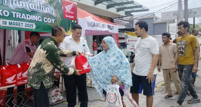 Bantu Warga Kurang Mampu, Honda Tunjukkan Indahnya Berbagi di Bulan Suci