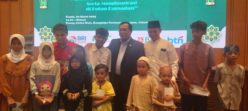 KWP Gelar Santunan Anak Yatim, Herman Khaeron: Kewajiban Kita Mengingatkan Negara