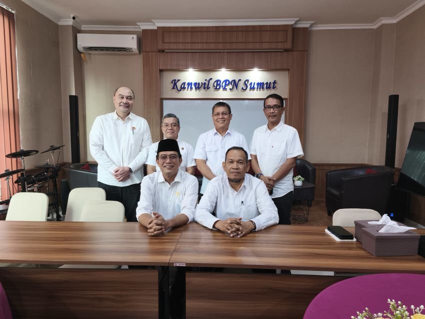 Penrad Siagian Kunjungi BPN Sumut, Bahas Penyelesaian Konflik Agraria