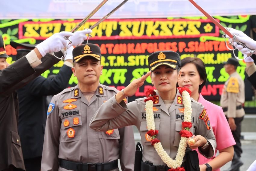 Polres Pematangsiantar Laksanakan Penyambutan, Laporan Satuan, Farawell, Pejabat Baru dan Pelepasan Pejabat Lama