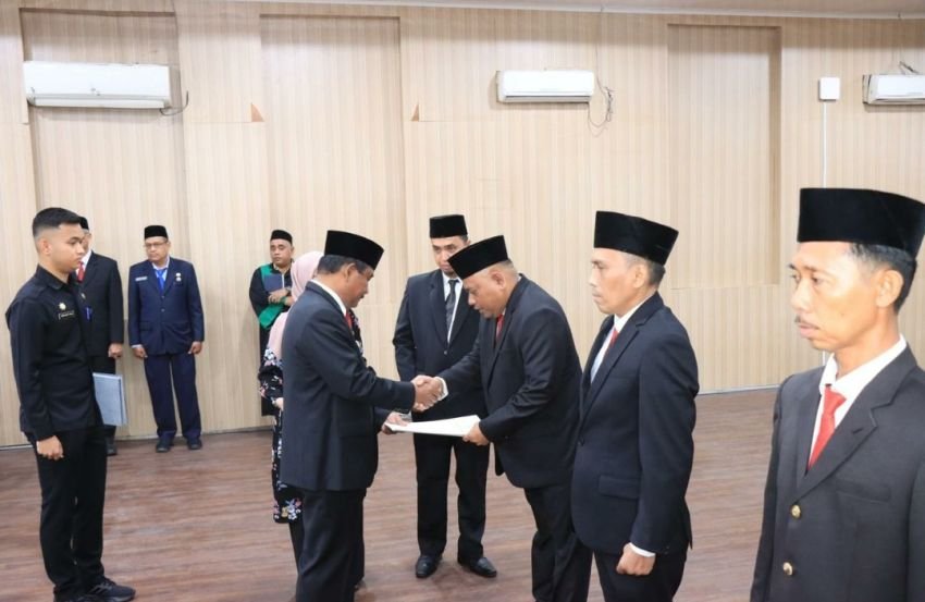 Wali Kota Lantik Empat Pejabat Pimpinan Tinggi Pratama di Lingkup Pemko Binjai