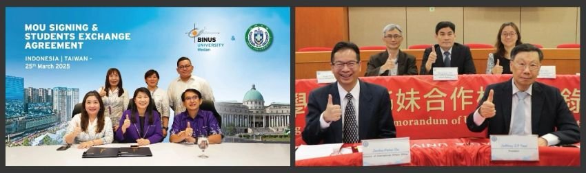 Perkuat Kualitas Pendidikan Global, BINUS @Medan Resmi Bekerja Sama dengan Asia University Taiwan