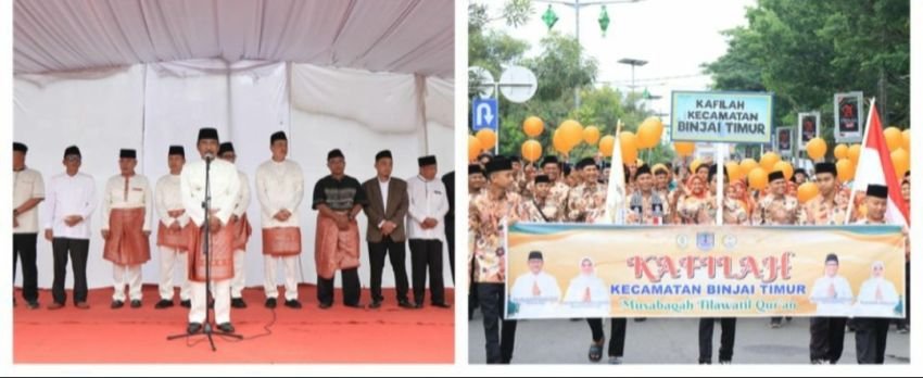 Wali Kota Lepas Pawai Ta'aruf MTQ Tingkat Kota Binjai Tahun 2025