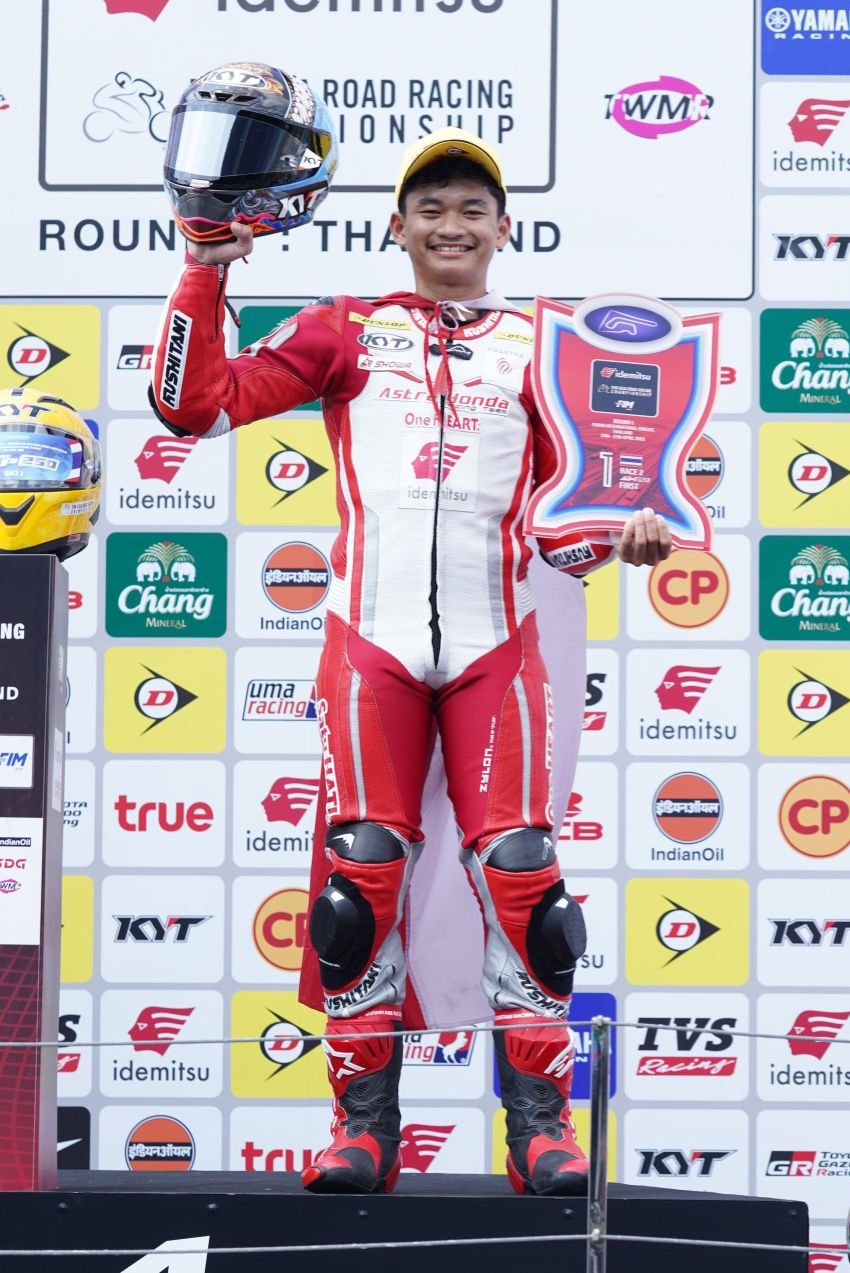 CBR250RR Double Winner, Astra Honda Borong 5 Podium di ARRC Buriram